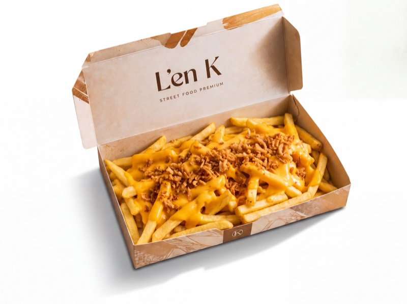 Frites Cheddar Oignons Frits